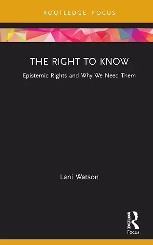 The Right to Know cover