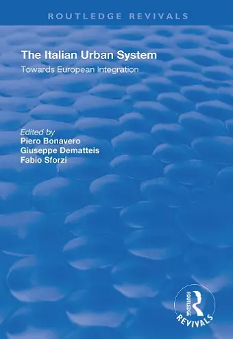 The Italian Urban System cover