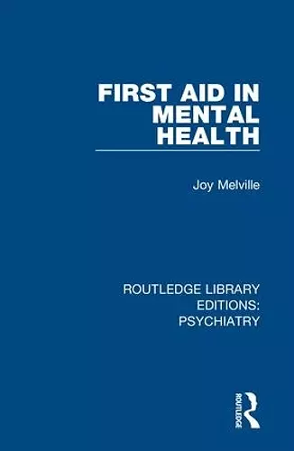 First Aid in Mental Health cover