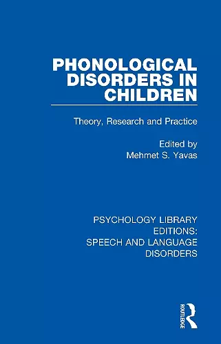 Phonological Disorders in Children cover