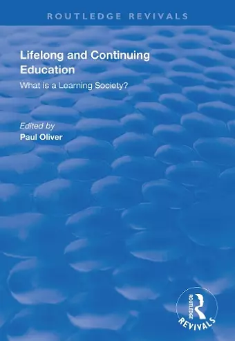 Lifelong and Continuing Education cover