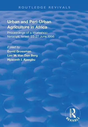 Urban and Peri-urban Agriculture in Africa cover