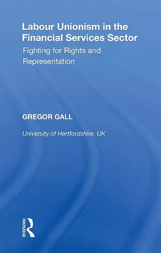 Labour Unionism in the Financial Services Sector cover