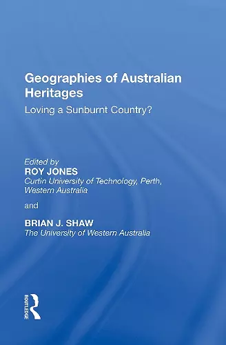 Geographies of Australian Heritages cover