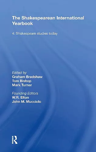 The Shakespearean International Yearbook cover