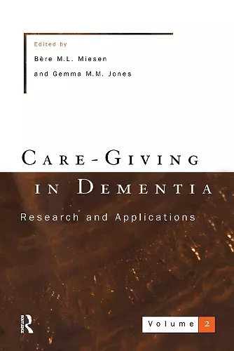 Care-Giving In Dementia 2 cover