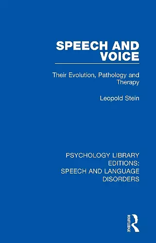 Speech and Voice cover