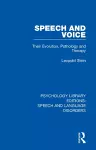 Speech and Voice cover