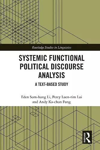 Systemic Functional Political Discourse Analysis cover