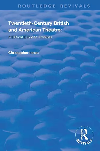 Twentieth-Century British and American Theatre cover