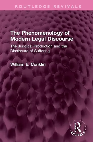 The Phenomenology of Modern Legal Discourse cover