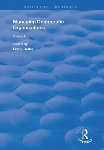 Managing Democratic Organizations II cover