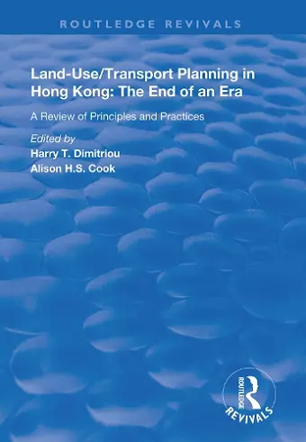 Land-use/Transport Planning in Hong Kong cover