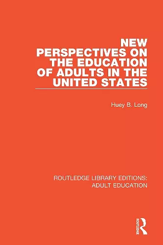 New Perspectives on the Education of Adults in the United States cover