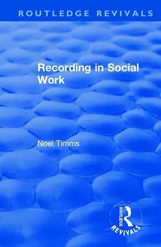 Recording in Social Work cover