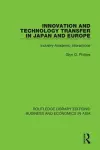 Innovation and Technology Transfer in Japan and Europe cover