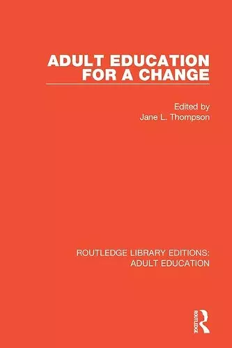 Adult Education For a Change cover