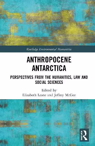 Anthropocene Antarctica cover