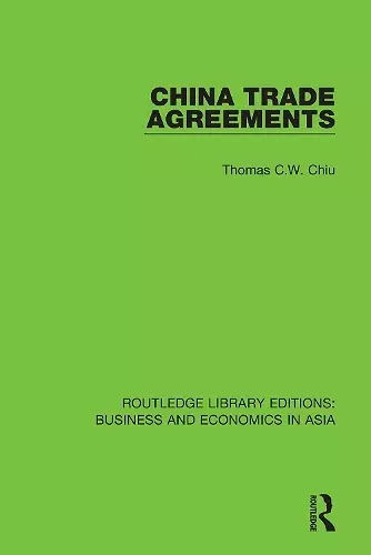 China Trade Agreements cover