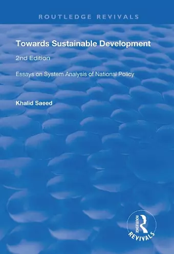 Towards Sustainable Development cover