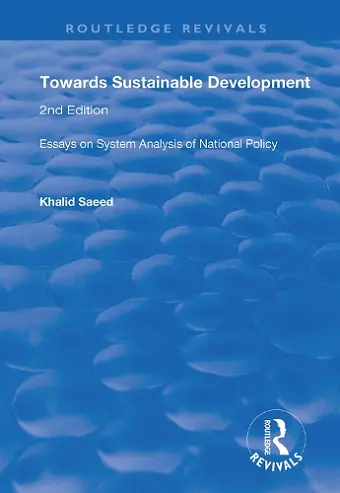 Towards Sustainable Development cover