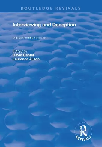 Interviewing and Deception cover