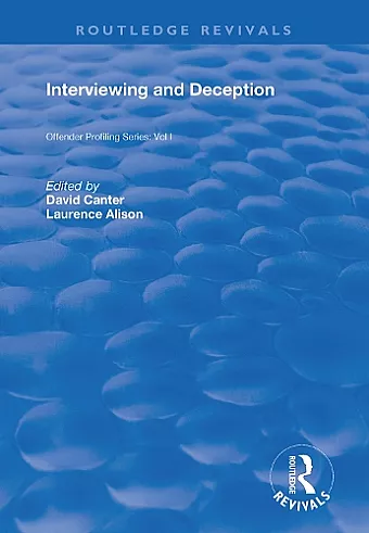 Interviewing and Deception cover