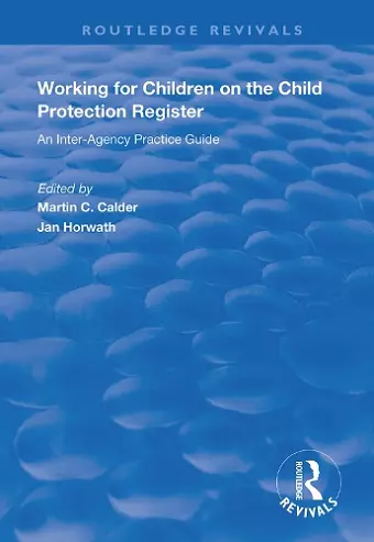 Working for Children on the Child Protection Register cover