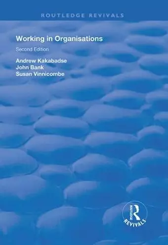 Working in Organisations cover