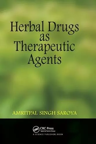 Herbal Drugs as Therapeutic Agents cover