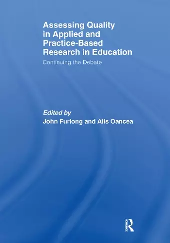 Assessing quality in applied and practice-based research in education. cover