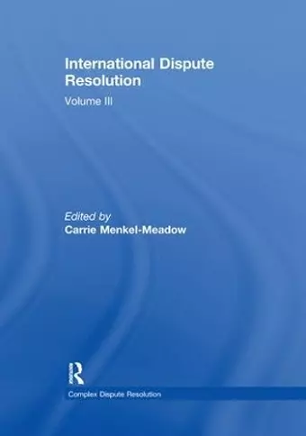 International Dispute Resolution cover