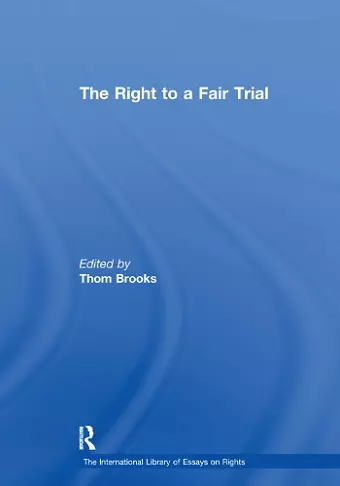 The Right to a Fair Trial cover