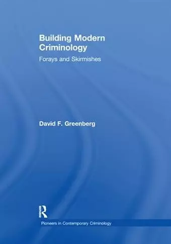 Building Modern Criminology cover