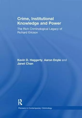 Crime, Institutional Knowledge and Power cover