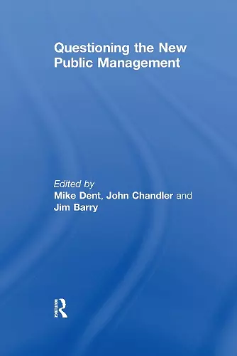 Questioning the New Public Management cover