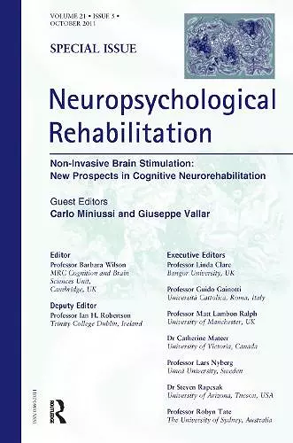 Non-Invasive Brain Stimulation: New Prospects in Cognitive Neurorehabilitation cover