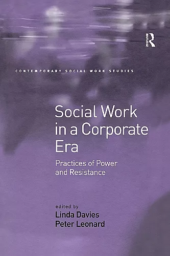 Social Work in a Corporate Era cover