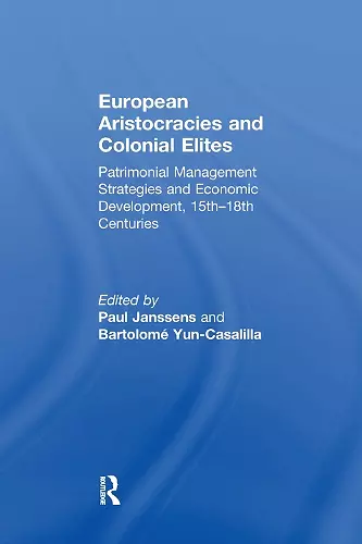 European Aristocracies and Colonial Elites cover