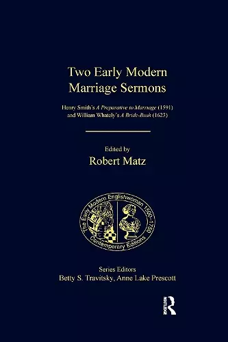 Two Early Modern Marriage Sermons cover