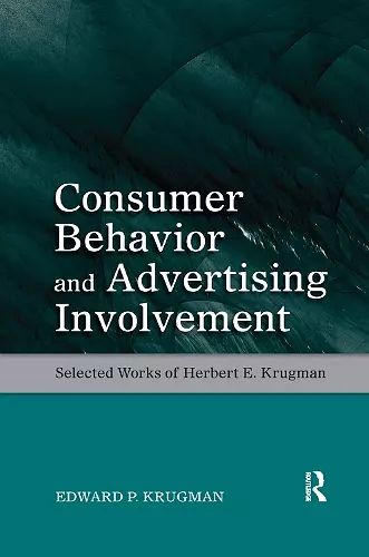 Consumer Behavior and Advertising Involvement cover