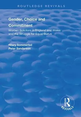 Gender, Choice and Commitment cover