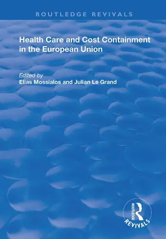 Health Care and Cost Containment in the European Union cover