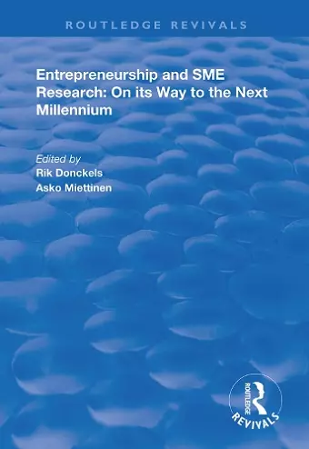 Entrepreneurship and SME Research cover