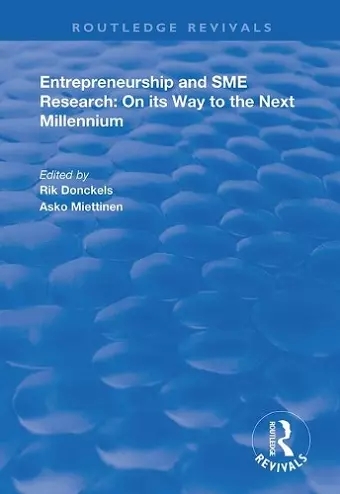 Entrepreneurship and SME Research cover