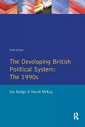 The Developing British Political System cover