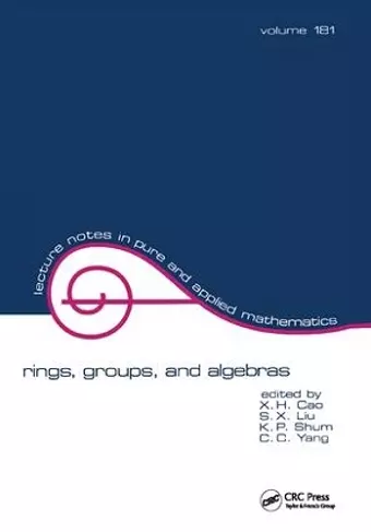 Rings, Groups, and Algebras cover