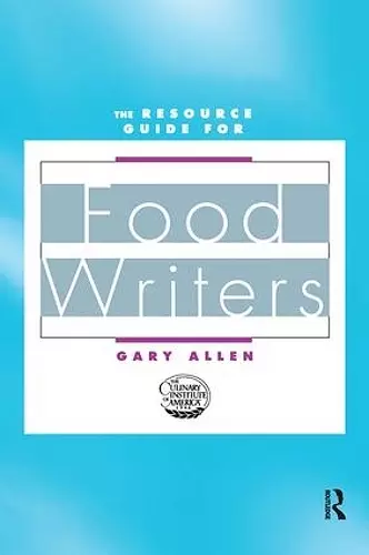 Resource Guide for Food Writers cover