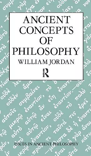 Ancient Concepts of Philosophy cover