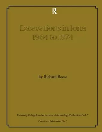 Excavations in Iona 1964 to 1974 cover